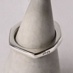 【研磨済】90’s オールドグッチ GUCCI オクタゴン ナット リング 指輪 13号 Ag925 美品