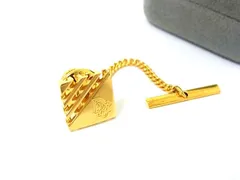 ■美品■ ChristianDior クリスチャンディオール ロゴモチーフ ピンブローチ ピンバッジ アクセサリー レディース ゴールド系 DI1183