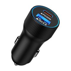 【特価商品】車 充電器 Type-C しがーソケット シガーソケット FodLop コンパクト (PD30W+QC18W) 12V/24V車対応 カーチャージャー iPhone16/15/12/11/8 2ポート iPad 急速 Galaxy USB-Cシガー
