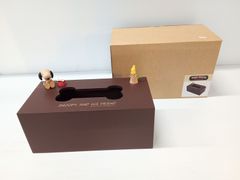 SNOOPY/スヌーピー　木製　テッシュケース【中古品】