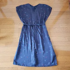 小紋の着物から　ジャンパースカート　着物リメイク