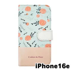 【新品未使用】iPhone16 E アイフォン16E スマホケース 手帳型 (色：ホワイト×柄：レトロローズ) バラ 薔薇 花柄 フラワー おしゃれ かわいい flip2-ip16e-wh-20126のサムネイル