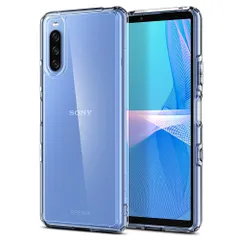【新着商品】Xperia ケース 10 III lite ケース ストラップ穴付き [ Xperia10III SOG04 | SO-52B ] 全透明 クリアケース 耐衝撃 Spigen すり傷防止 黄変防止 米軍MIL規格取得 ウルトラ・ハイブリッド AC