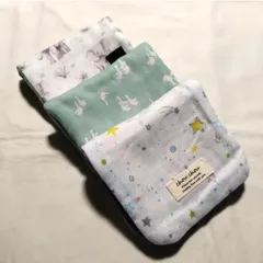 8重ガーゼ☆大きめハーフハンカチ3枚セット☆ハンドメイド