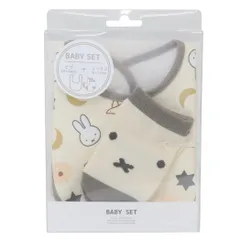 【メール便】ミッフィー ベビー用品 ベビーセット パターン BG ディックブルーナ スモールプラネット プレゼント ギフト スタイ＆赤ちゃん用靴下 出産祝い 絵本キャラクター グッズ 