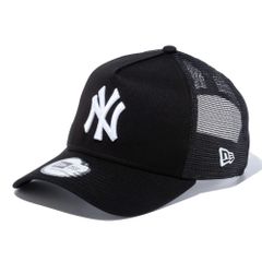 ニューエラ 9FORTY A-Frame トラッカー ニューヨーク・ヤンキース ブラック ホワイト OSFM (56.8-60.6cm) 1個 New Era 940AF TR NEYYAN BLK SWHI 25J 1pc