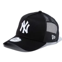ニューエラ 9FORTY A-Frame トラッカー ニューヨーク・ヤンキース ブラック ホワイト OSFM (56.8-60.6cm) 1個 New Era 940AF TR NEYYAN BLK SWHI 25J 1pc