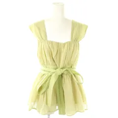 メゾンエシェル Maison Echelle カラミチェックキャミソール ギャザー