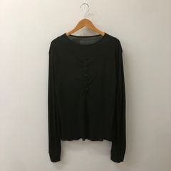 NO/FAITH STUDIOS ダブルレイヤードロングスリーブTシャツ 1 S NO/FAITH STUDIOS】ダブルレイヤード ロングスリーブ ホワイト