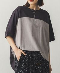 ②接触冷感レーヨンナイロンBIGシルエットプルオーバー