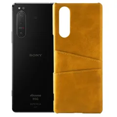 Xperia 5 II ケース SO-52A SOG02 エクスペリア5 マーク2  カード収納 レザー スマート ケース 【Color】 キャメルのサムネイル