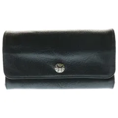 CHROME HEARTS (クロムハーツ) JUDY CROSS BALL ジュディ クロス ボール ボタン レザーウォレット 長財布 ブラック BCA366のサムネイル