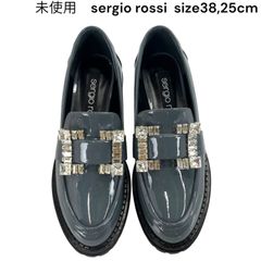 未使用　セルジオロッシ　sergio rossi 　SR PRINCE ビジュー　ローファー　　38 レディース　5D549