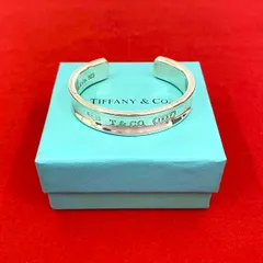 【極美品】ティファニー　ナローバングル　メンズ/レディース　箱、巾着袋セット linkvintage_811j811-38013