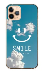 Xperia 5 II SO-52A SOG02 A002SO ケース カバー エクスペリア 5 マークツー スマホケース ハードケース 青空 写真 スマイル ニコちゃん にこ niko 笑顔 虹 雲 水色 ブルー かわいい きれい カラー03