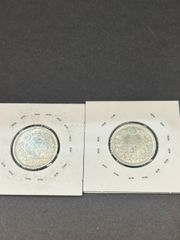 明治6年 明治7年 20銭硬貨 2枚セット M-1101