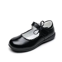 ブラック_20.5 cm A [Qiowyuo] 女の子 ドレス シューズ フォーマル ガールズ シューズ 子供靴 子供靴下 スニーカー 七五三・発表会・結婚式 演奏会 花嫁介添人 (measurement_20_point_5_centimeters)