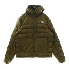 THE NORTH FACE (ザノースフェイス) ACONCAGUA2 アコンカグア フロントロゴ刺繍 フーデッド ダウンジャケット カーキ NF0A4R26