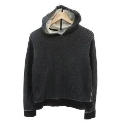 ティーバイアレキサンダーワン T by Alexanderwang パーカー スウェット プルオーバー ダイアゴナルストライプ柄 S 黒 ブラック /YK44 のサムネイル