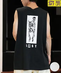 【ムラスポ公式】新品 LOST ロスト タンクトップ メンズ フロントプリント バックプリント DRAINED TANK L24SS-AT ムラサキスポーツ限定のサムネイル