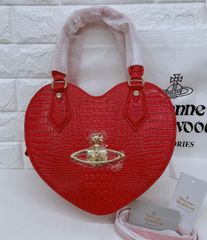 【未使用級】ヴィヴィアンウエストウッド オーブ 2way バッグ ハート クロコ Vivienne Westwood ハートクロコバッグ