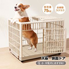 DOG SAFE8 L 大型犬対応 ペットケージ 92cm ライトグレージュ - メルカリ