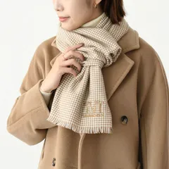 極美品✨マックスマーラ白タグカシミヤ混フード ストールフォックス ファー