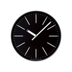【在庫処分】Lemnos BK KK15-13 Clock Dot 黒 アナログ ドットクロック 掛け時計 レムノス