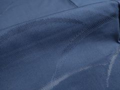 平和屋着物＊夏物　色無地　縦絽　芝文紗　濃藍色　正絹　逸品　DAAS1884ud