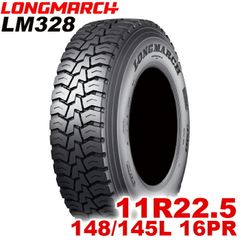 【2025年製】 送料無料 LONGMARCH 11R22.5 148/145L 16PR LM328 サンニイハチ ロングマーチ トラックタイヤ 夏タイヤ 1本