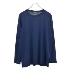 90年代 USA製 patagonia パタゴニア Capilene キャプリーン ベースレイヤー アウトドア ネイビー(メンズ L)中古 古着 V2561