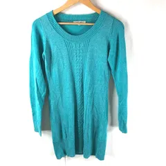 ジャイロ JAYRO チュニック ラメ入り 長袖 ニット ケーブル編み ミントグリーン Mサイズ 2025042200032