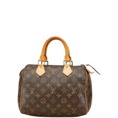    中古 ルイヴィトン ハンドバッグ M41528  ABランク モノグラム スピーディー25 ブラウン PVC レザー レディース LOUIS VUITTON 【送料無料】【西神店】