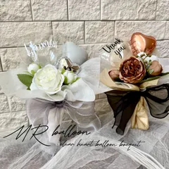 NEW♥大量注文も可能！卒業、卒園、発表会ギフトにも・・❤︎ふわふわラッピング❤︎お色指定&文字入れ無料❤︎クリアミニバルーンブーケ