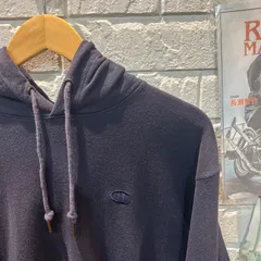 古着　XL チャンピオン　紺　スウェット　フーディー