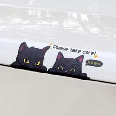 【在庫処分】おもしろ 可愛い ウォールステッカー 猫 日本の車のフェイスステッカー 車の窓やドア,きれいなタイル、窓、ドア、家具に使用してください 車のステッカー 車窓の装飾用品 ステッカーオートバイアクセサリー かわいい猫の車のステッカー サイズ19*8.5