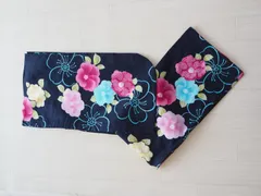 子供浴衣　新品　紺地　140㎝　可愛い