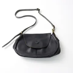 クレドラン CLEDRAN レザーショルダーバッグ/ブラック 鞄 かばん 肩掛け 革【2400014270587】