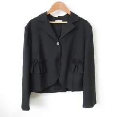 G831*NINA RICCI ニナリッチ☆ウール☆テーラードジャケット☆紺 G831*NINA RICCI ニナリッチ☆ウール☆テーラードジャケット☆紺