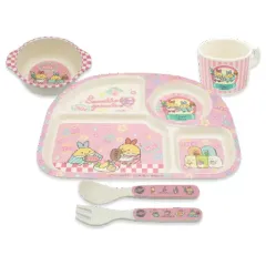 【中古】マグカップ・湯のみ ピンク しっぽずダイナー プレミアムバンブーファイバー食器セット 「すみっコぐらし」