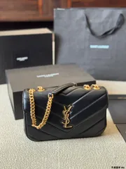 SAINT LAURENT ルルー レザーバッグ - 25×15cm 2025年新作 [本日特価|新品未使用品]