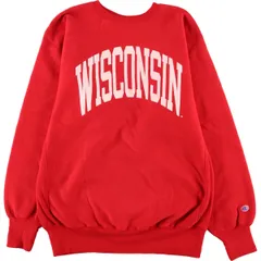 古着 90年代 チャンピオン Champion リバースウィーブ 刺繍タグ WISCONSIN ウィスコンシン大学 カレッジ/eaa361595