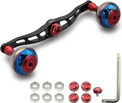 新入荷✴︎3mm厚85mm✴︎オーロラ✴︎アブ.ダイワ用 オフセットハンドル オフセットハンドル STi2.5 シマノ用 85/90mm 【全3色