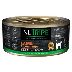全年齢用 総合栄養 キャットフード NUTRIPE ニュートライプ ラム＆グリーントライプ 95g×24個（1ケース）(キャットフード)（猫缶）【正規品】