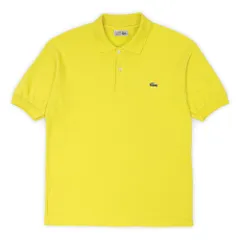 ラコステ LACOSTE 80s 80年代 ポロシャツ MADE IN FRANCE フランス製 フレラコ フララコ 旧タグ 半袖 ワニ ヴィンテージ 古着 メンズ ポロシャツ イエロー 黄色 L【中古】