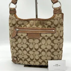 【良品】COACH サコッシュ ショルダーバッグ シグネチャー キャンバス