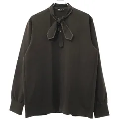 kolor カラー 21AW CUT & SEWN ボウタイプルオーバーカットソー 21WCM-T05204 ブラウン 1のサムネイル