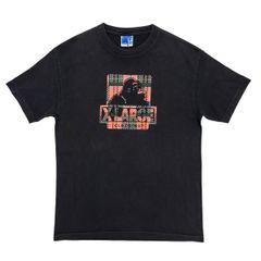 中古 エクストララージ XLARGE 半袖 Tシャツ 90s USA製 クリーニング済み OGゴリラ 黒 メンズ L ヴィンテージ