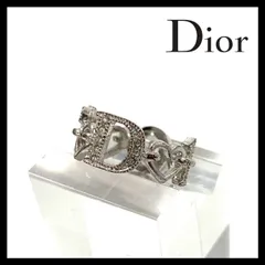 極美品❣️ DIOR クリスチャン ディオール ロゴ　リング　ハート　ゴールド Christian Dior クリスチャンディオール ハートリング 指輪 D