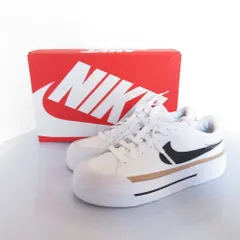 美品 NIKE ナイキ WMNS COURT LEGACY LIFT コートレガシー スニーカー DM7590-100 23cm ホワイト レディース 古着 中古 USED